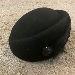 Wool Beret Pillbox Hat